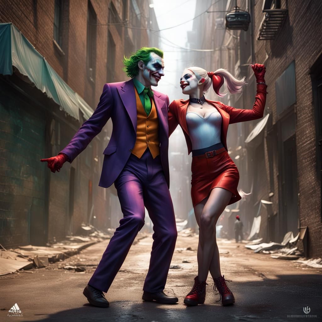 Joker and Harley Quinn: Dynamic Alleyway Dance
