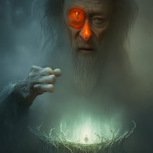 Demon in Forest of Sprites: Psychedelic Art