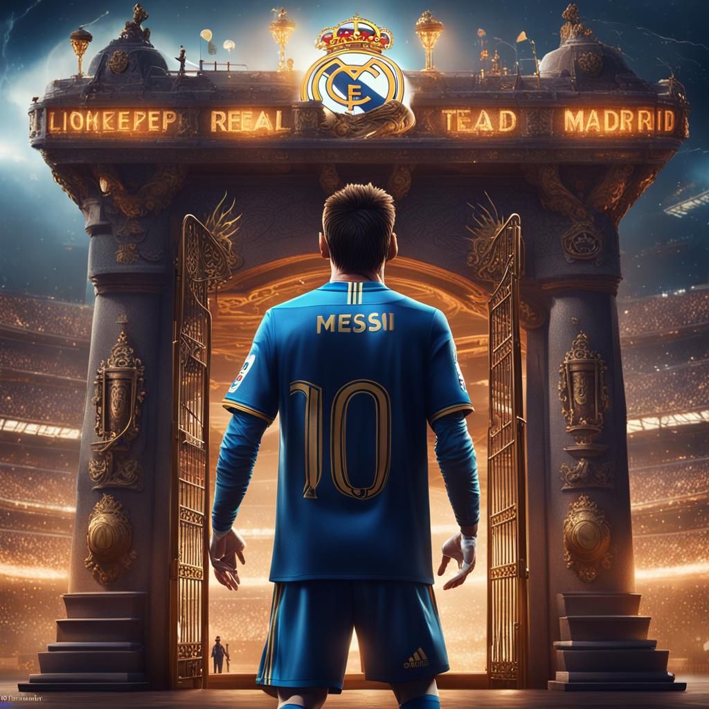 Messi Gatekeeper at Real Madrid: Fantasy Concept Art