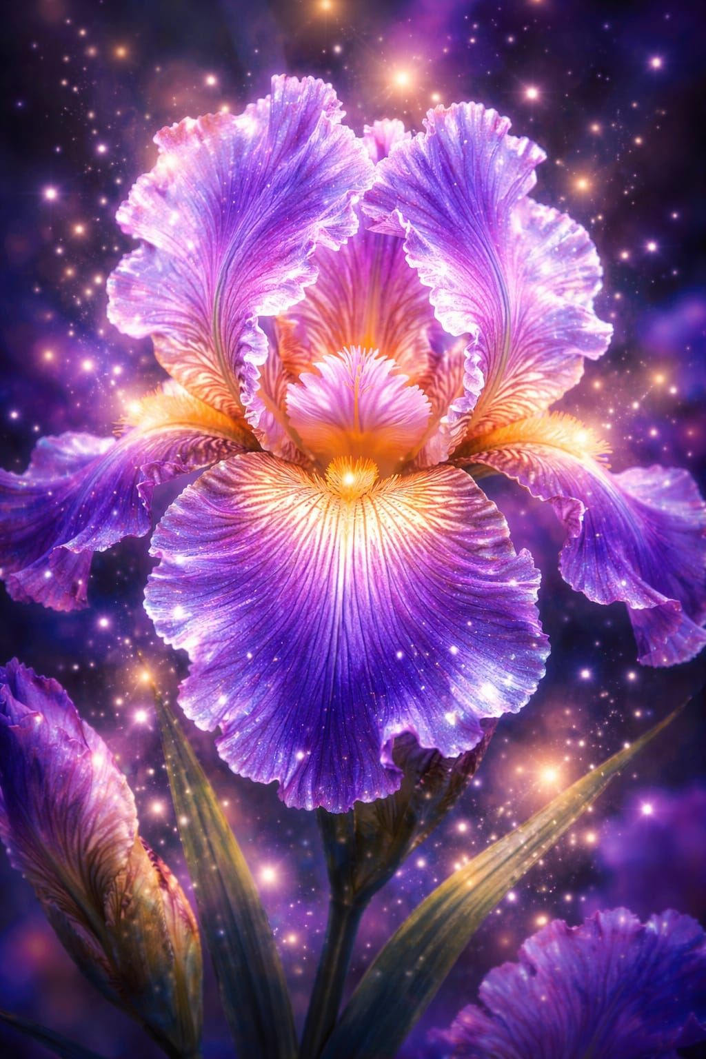 Magical Iris with Hyper Detailed Sparkles