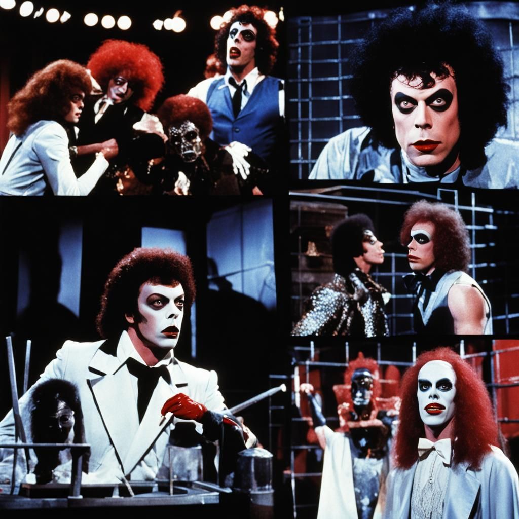 Tim Curry as Frank-N-Furter in the Lab