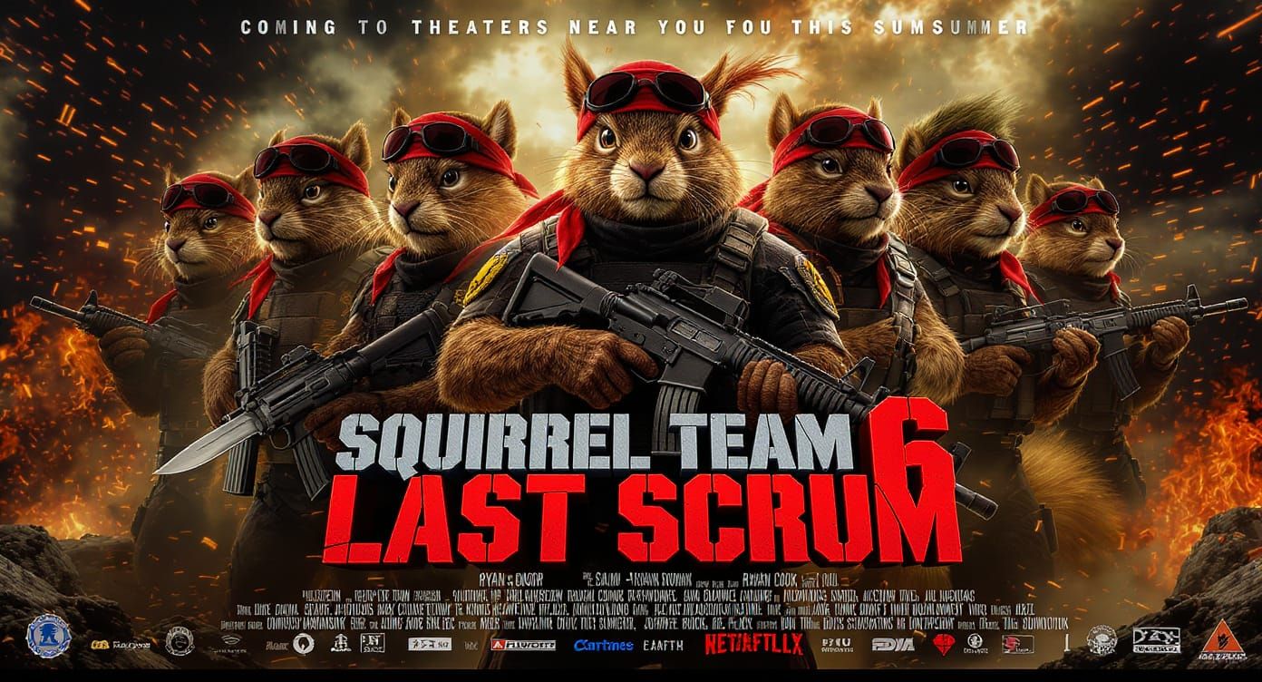 Squirrel Team 6: LAST SCRUM Movie Poster