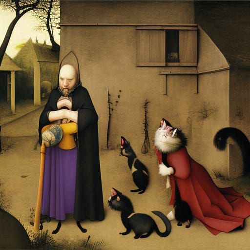 Vampire Lord with Kitties: A Dark Fantasy Masterpiece