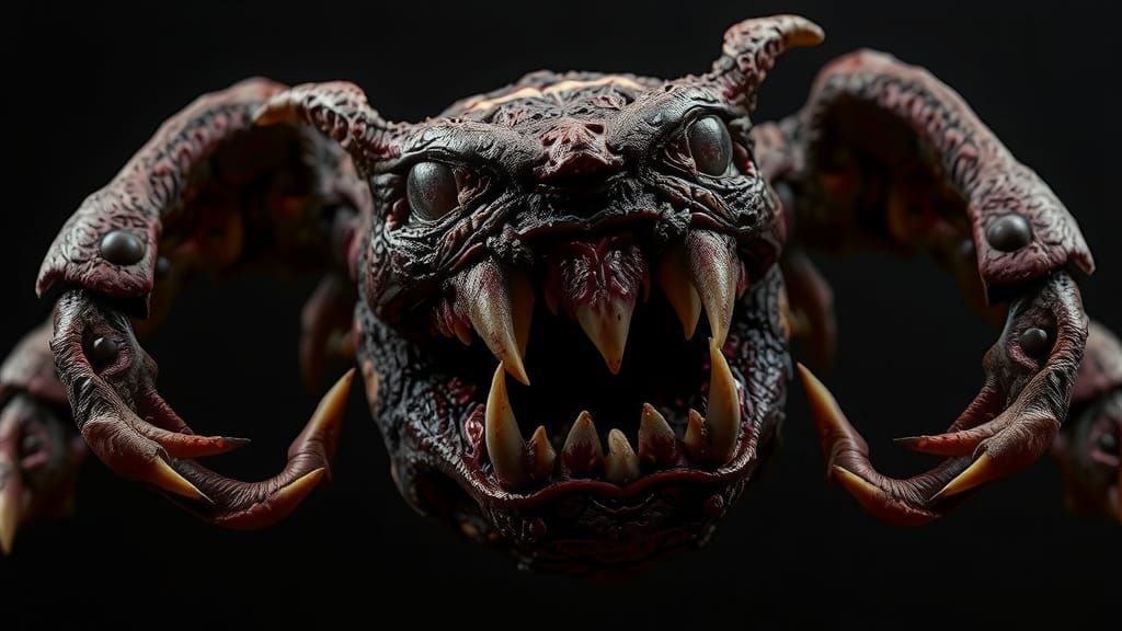 Mimic Brownie Monster in Dark Fantasy Art Style