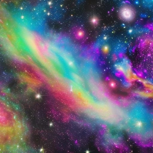 Colorful Galaxy Art