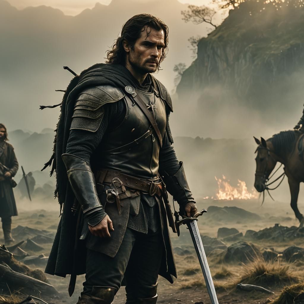 Aragorn Film Still in Cinematic Fantasy Art Style