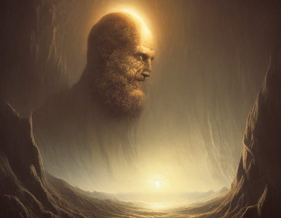 Dramatic Horror Portrait in Digital Art Style