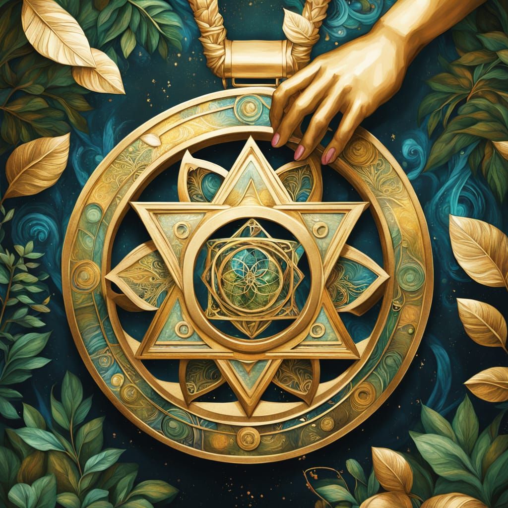 Golden Goddess Fortune Wheel Totem