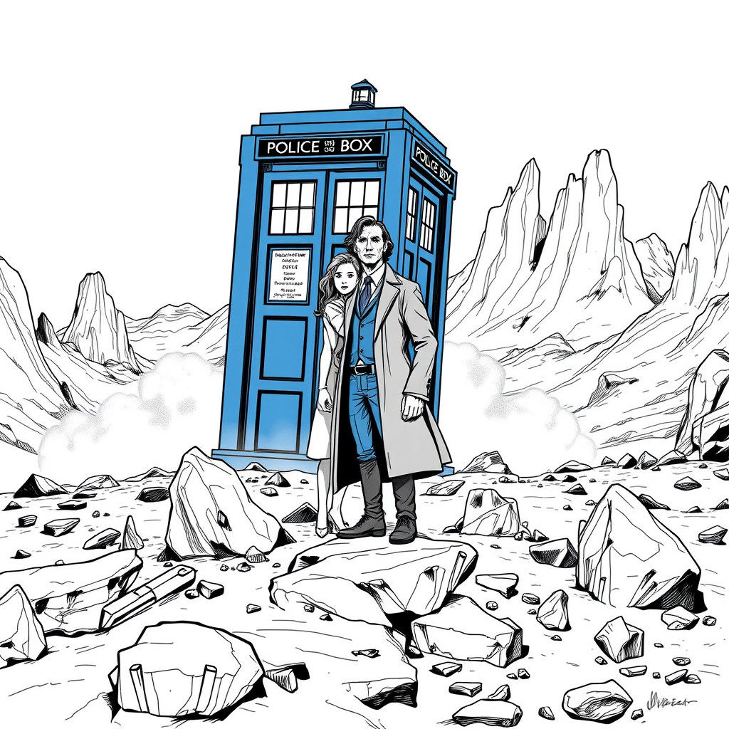 Doctor Who on a Barren Alien Planet