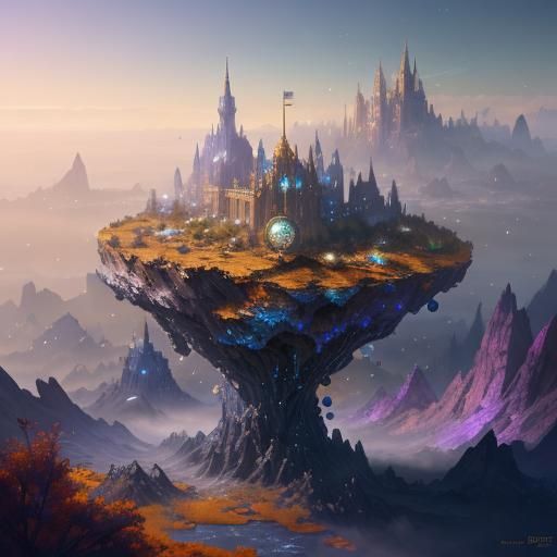 Luminous Pearls and Diamond Bubbles: Digital Matte Painting