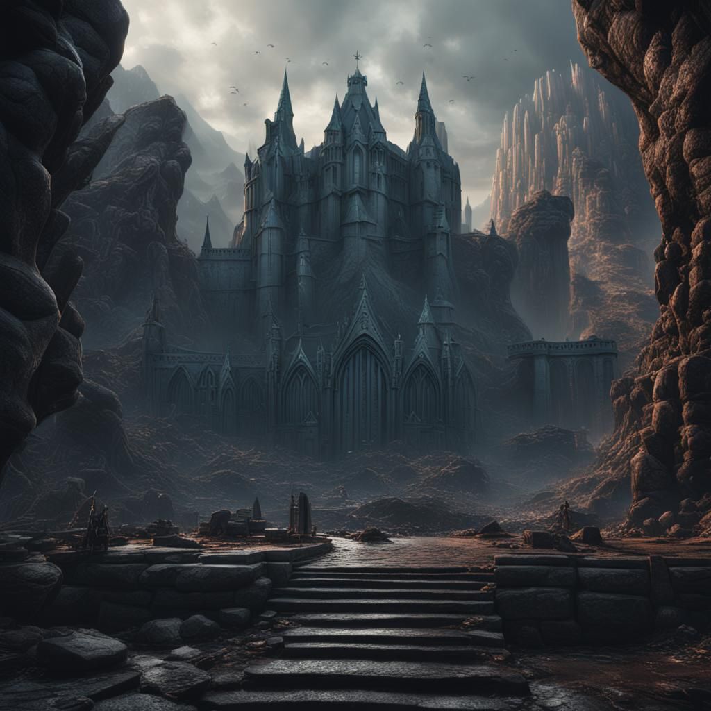 Detailed Matte Painting of Voldemort