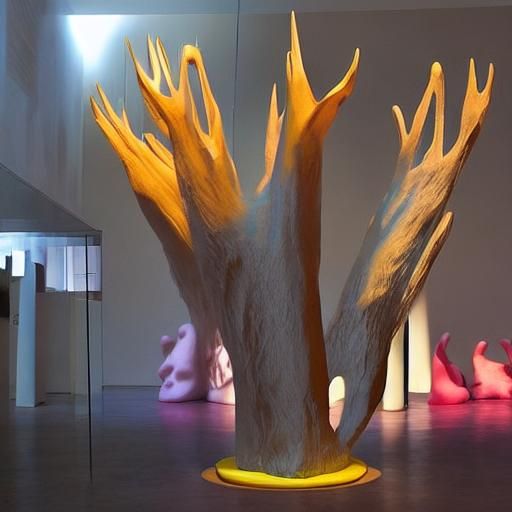 Inverted Guggenheim Sculpture: Conceptual Architectural Art