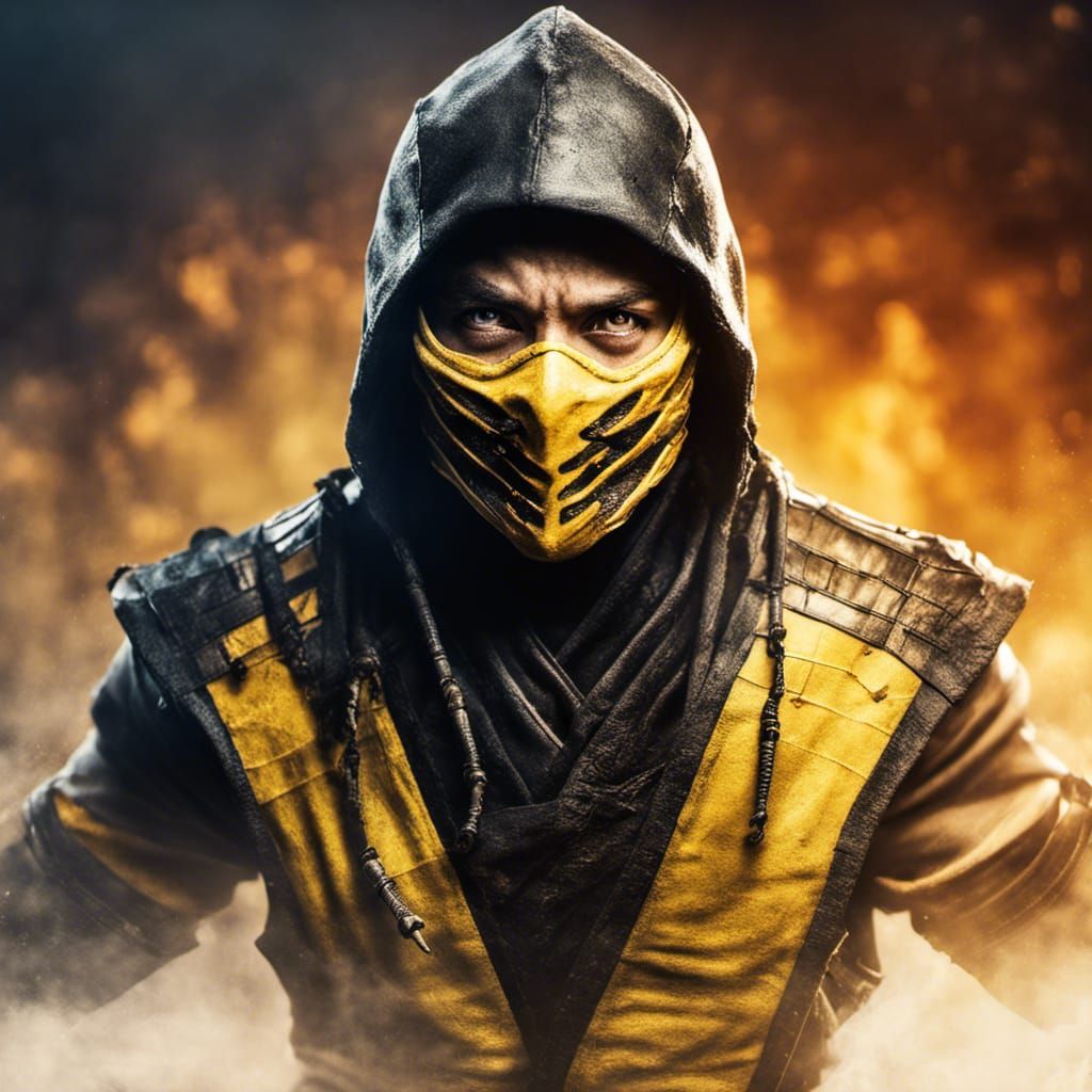 Scorpion Ninja Portrait Inspired by Lee Jeffries