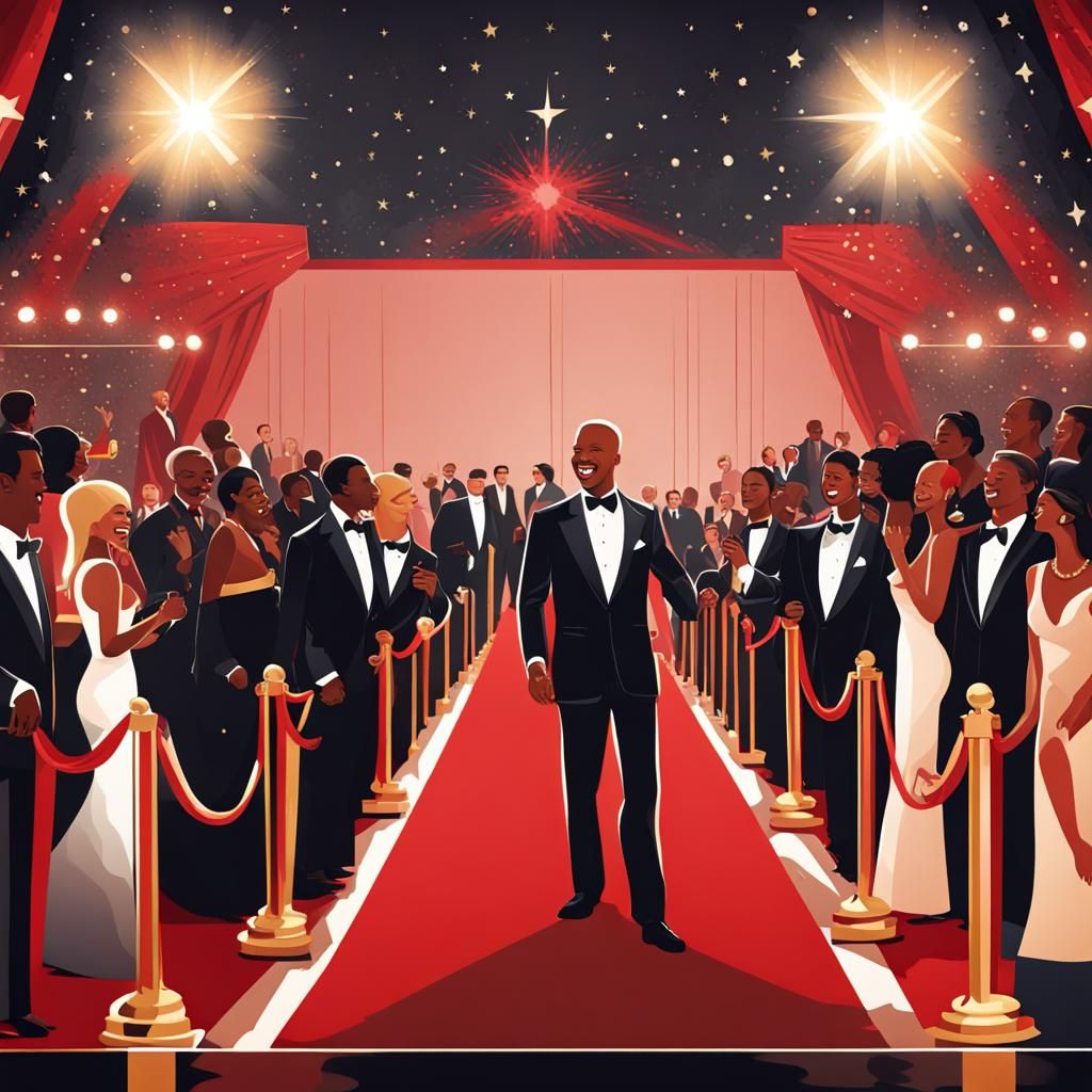 Exciting Red Carpet Event Illustration