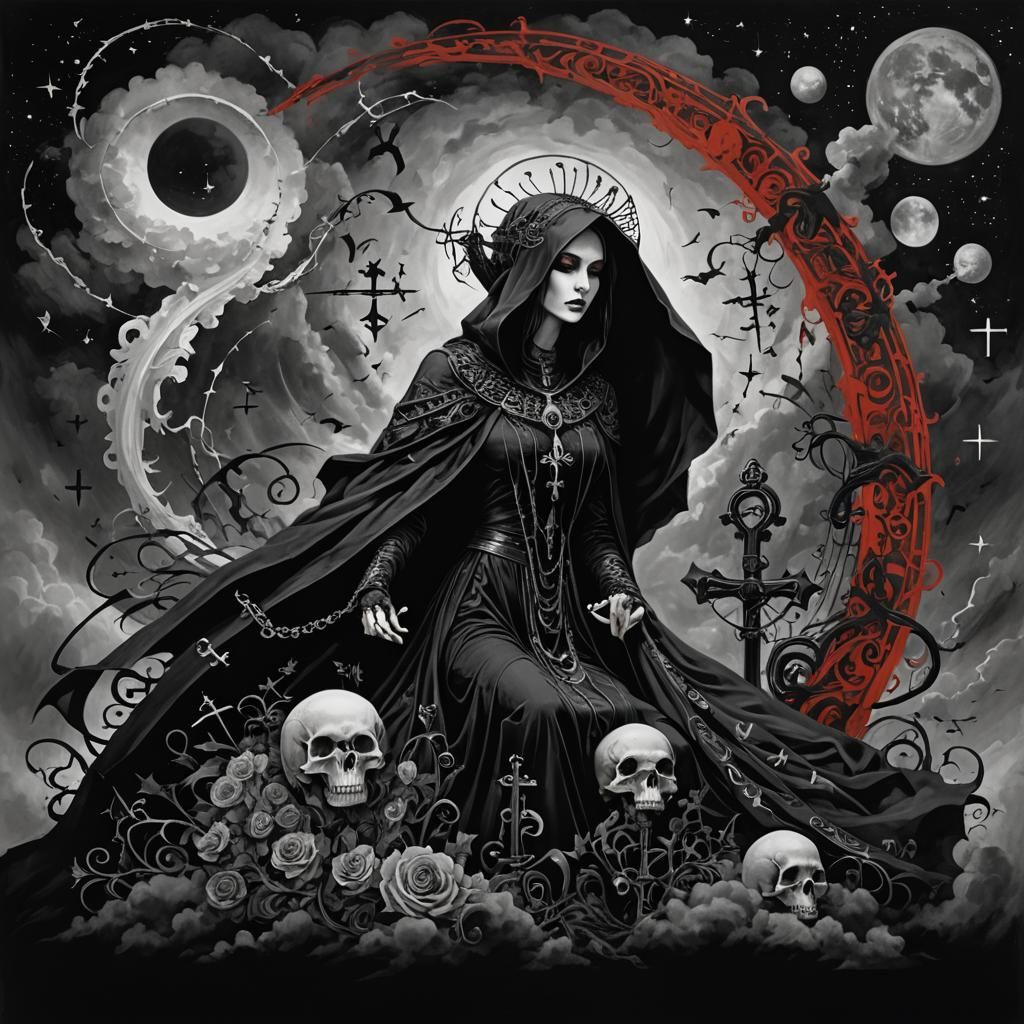 Gothic Demon Queen Emerges from Dream Muse