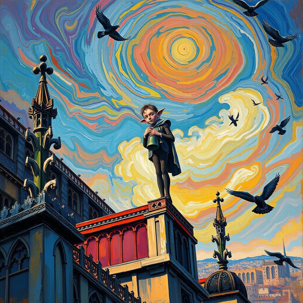 Gothic Bell-Ringer Transcends Notre Dame Cathedral