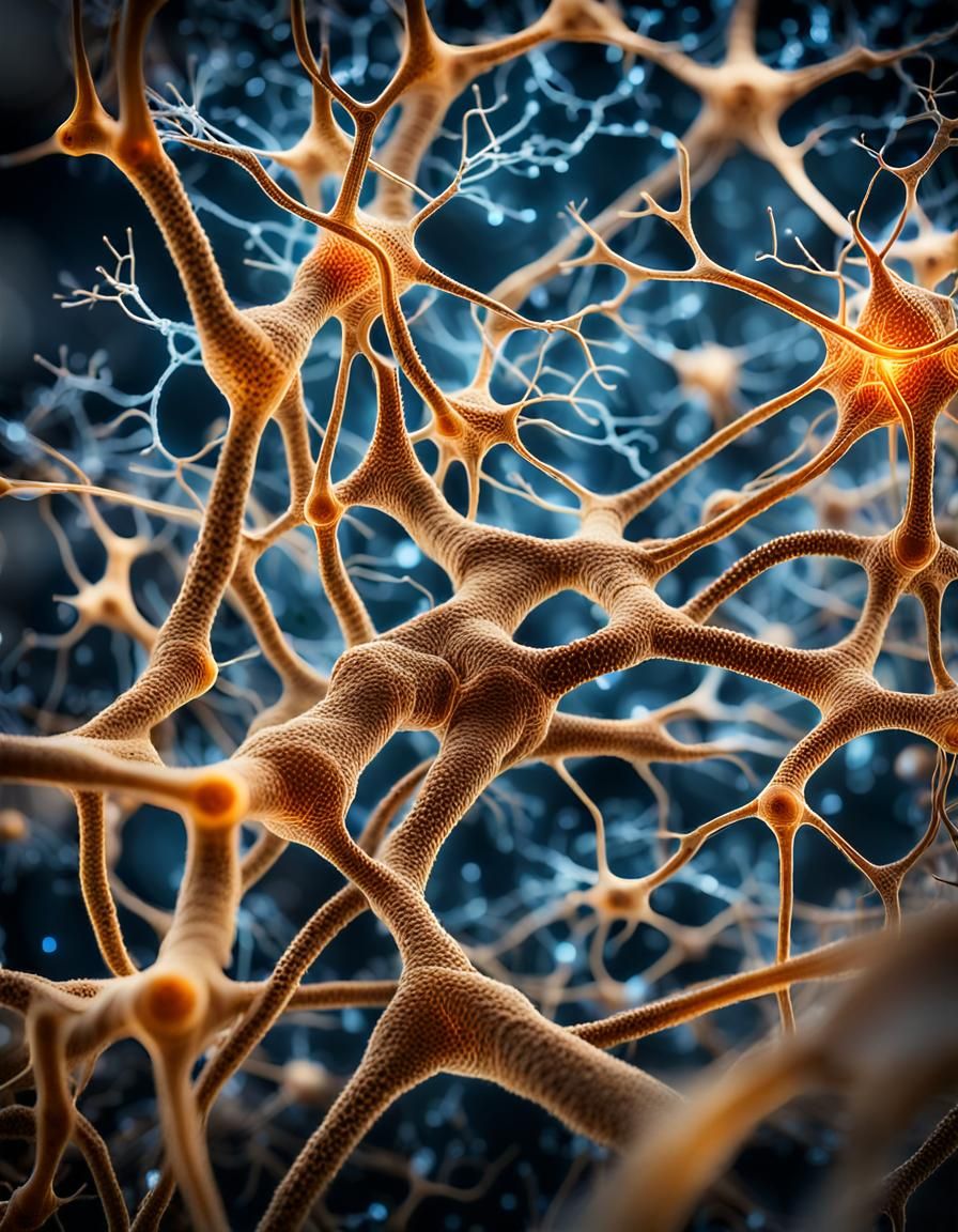 Active Neurons Communicating: Macro Photography with Bokeh