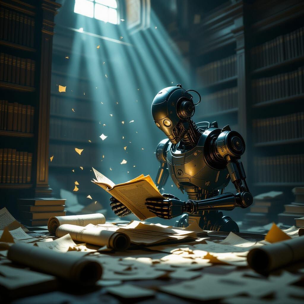Ancient Automaton in Forgotten Library