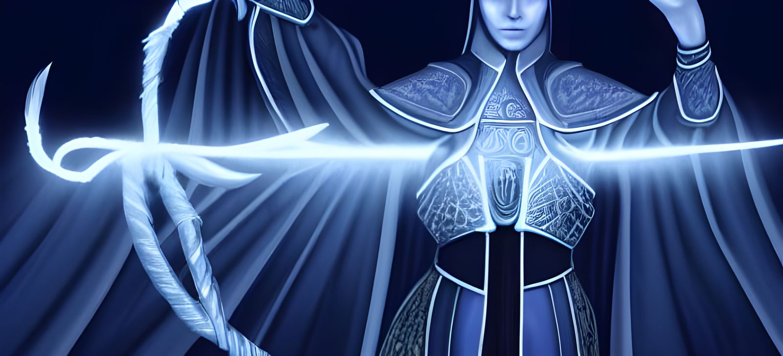 Cosmic Warriors Wielding Magic and Incantations