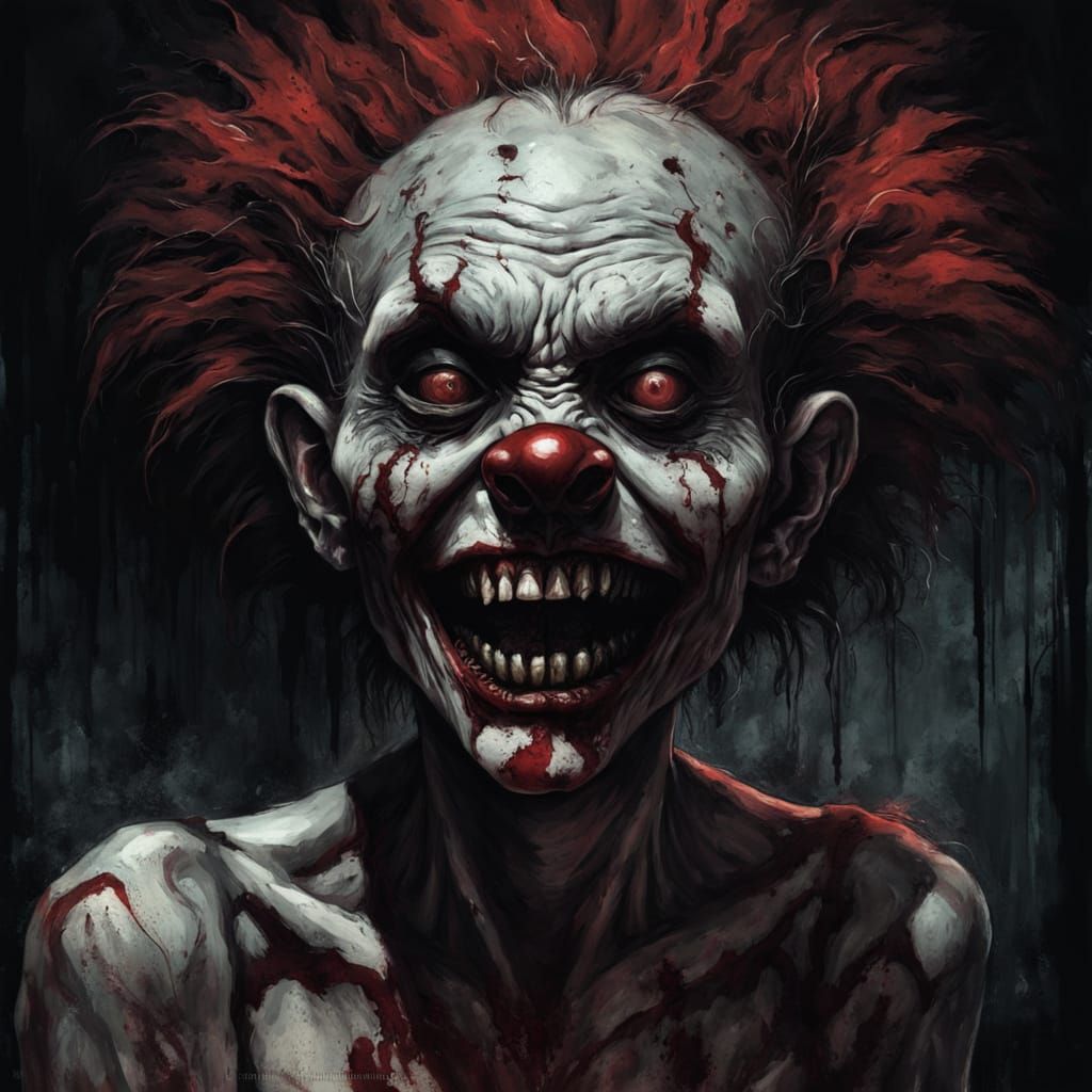 Dark Carnival Siren: A Haunting Gothic Horror Portrait