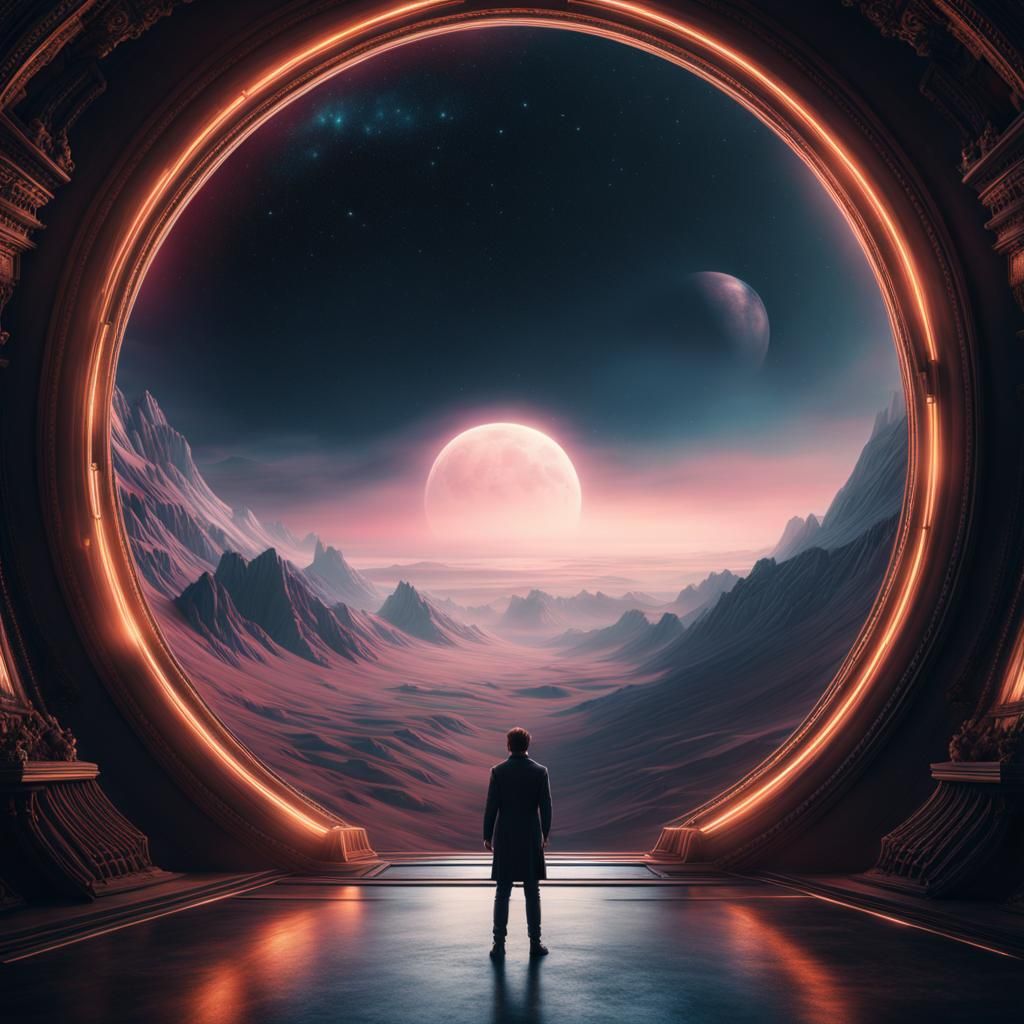 Epic Portal Opens in Deep Empty Void