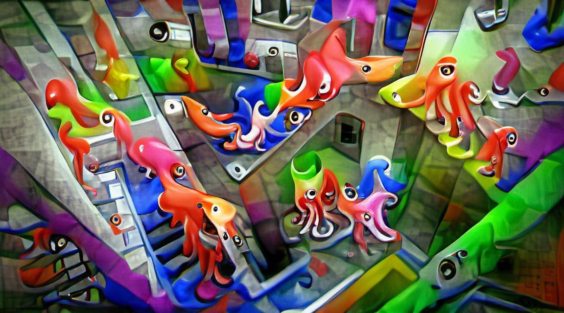 Abstract Squid Game AI Image