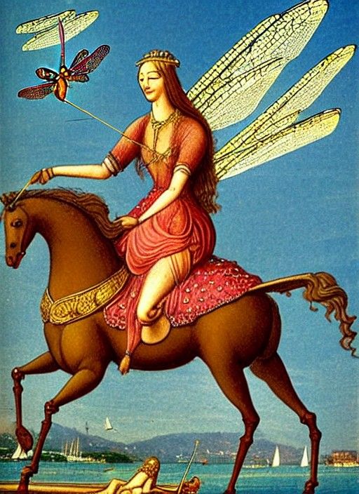 Lady Godiva Rides a Dragonfly at Bosphorus