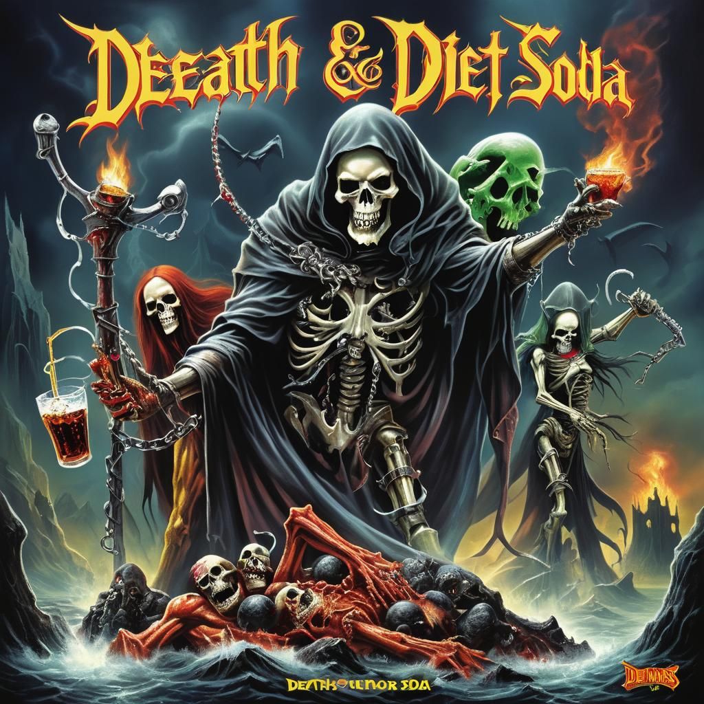 Heavy Metal Album Cover Art: Death & Diet Soda