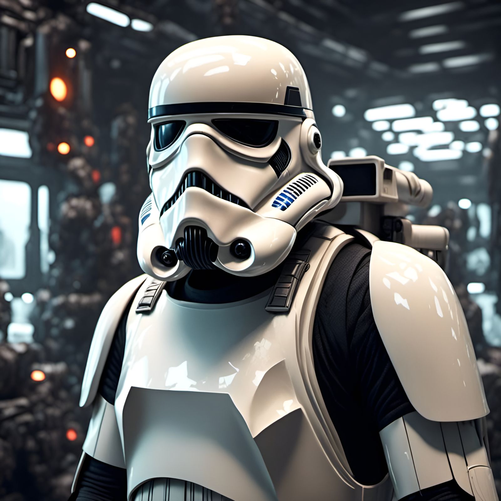 Stormtrooper Portrait with Illusional Effects