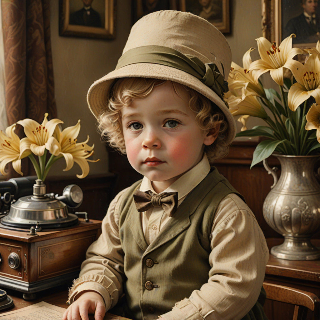 Classic Portrait in a Soft, Warm Light