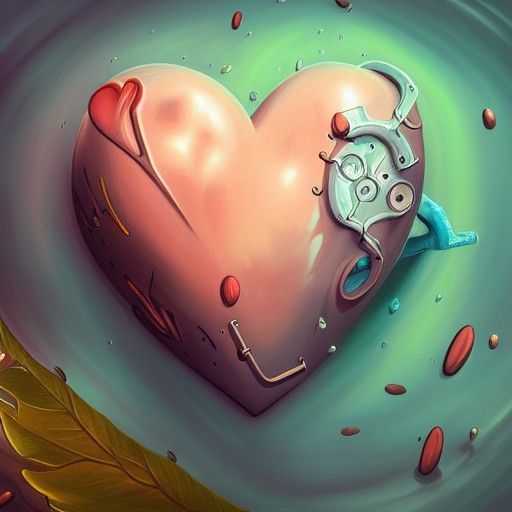 Biomechanical Heart Box in Steampunk Style