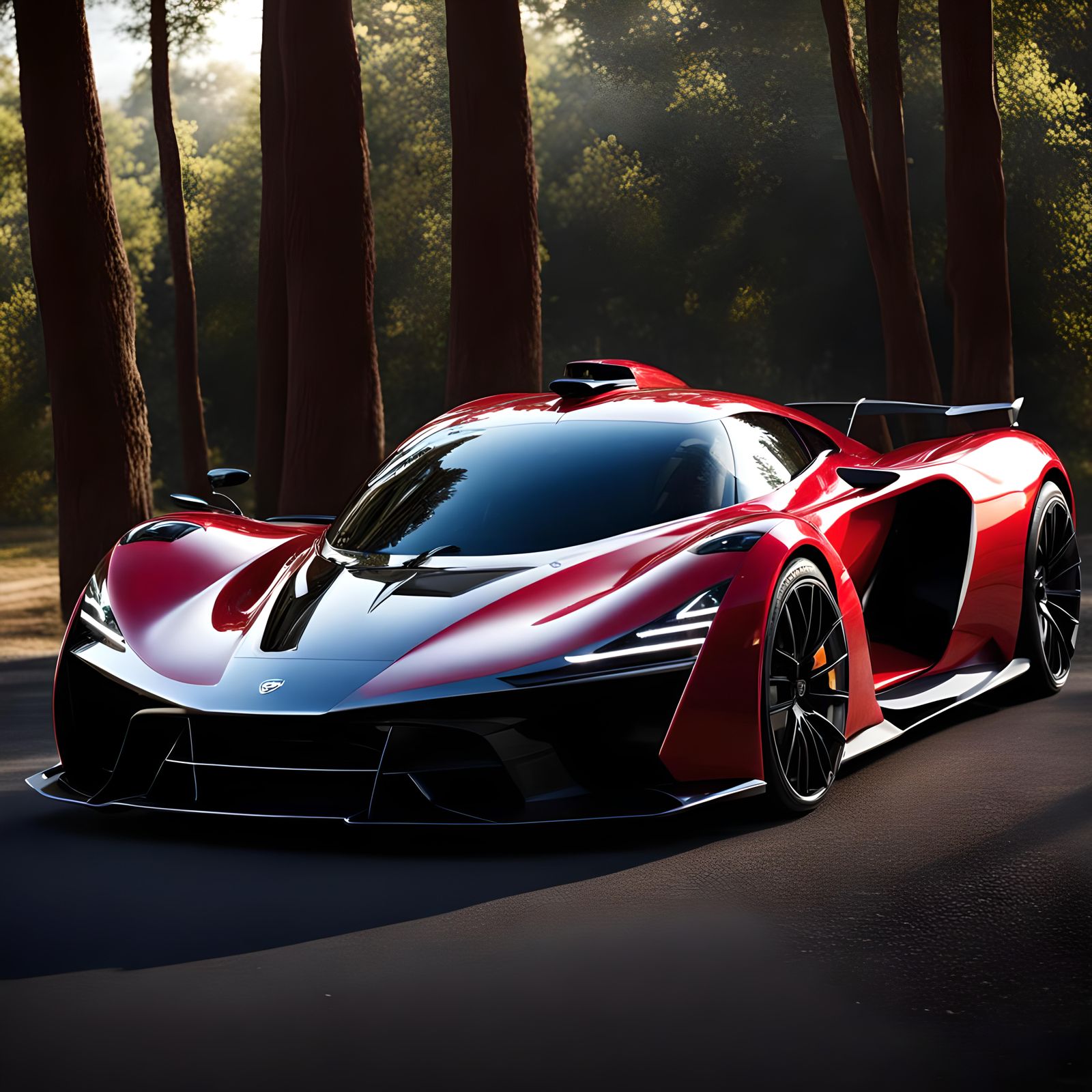 Futuristic Hypercar Concept in Hyperrealistic Rendering