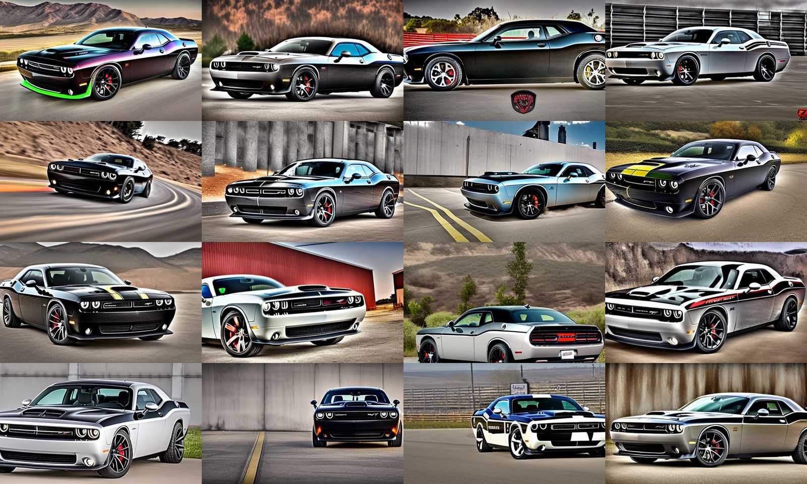 Black Dodge Challenger SRT Hellcat Image