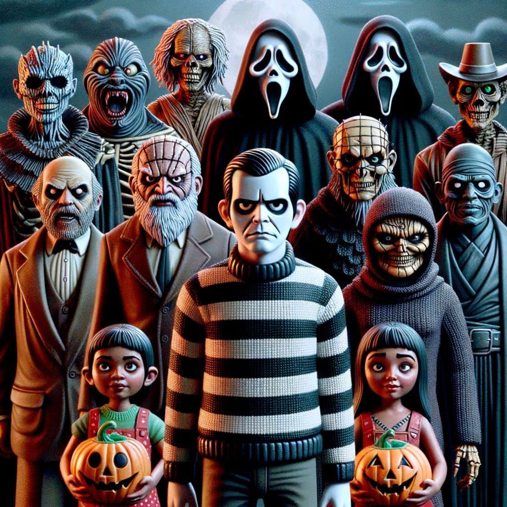 Horror Icons Crash Birthday Party Scene