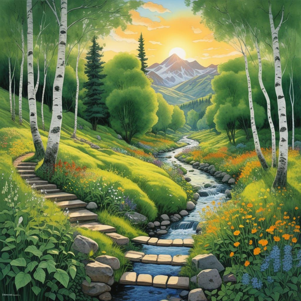 Surreal Landscape of a Broken Violin