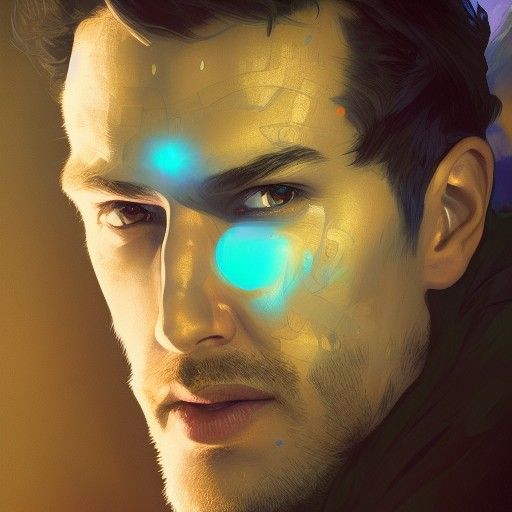 Detailed Portrait with Dynamic Lighting