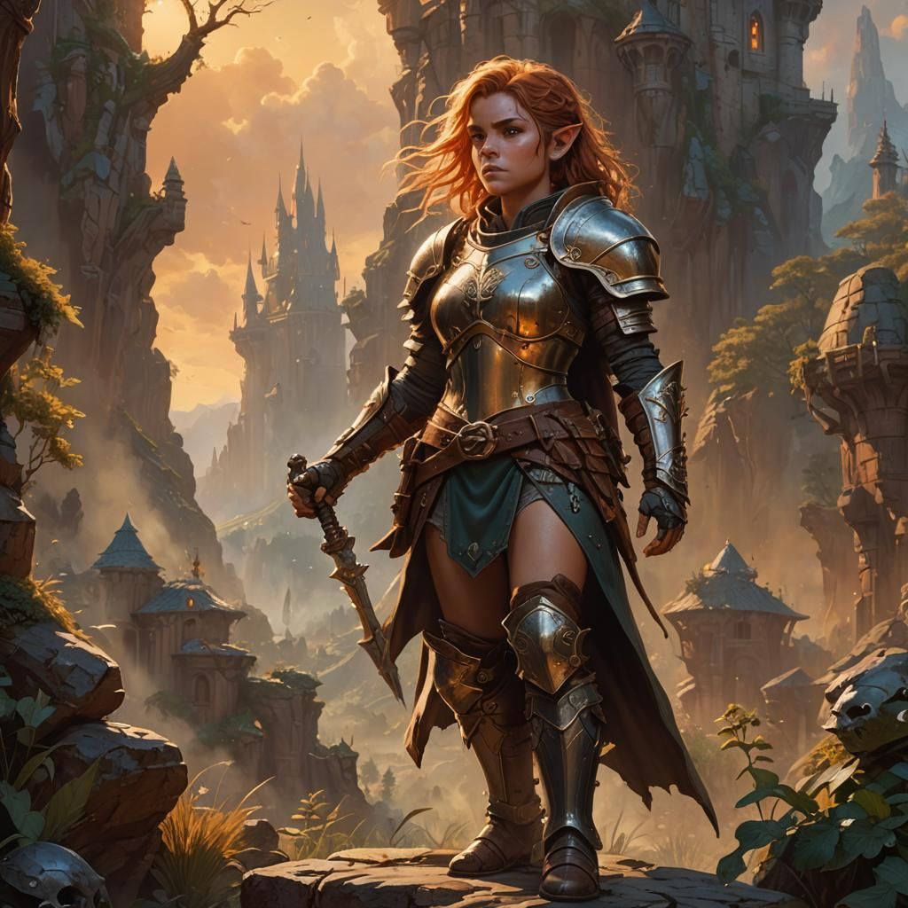 Halfling Warden with Warhammer: Fantasy Illustration