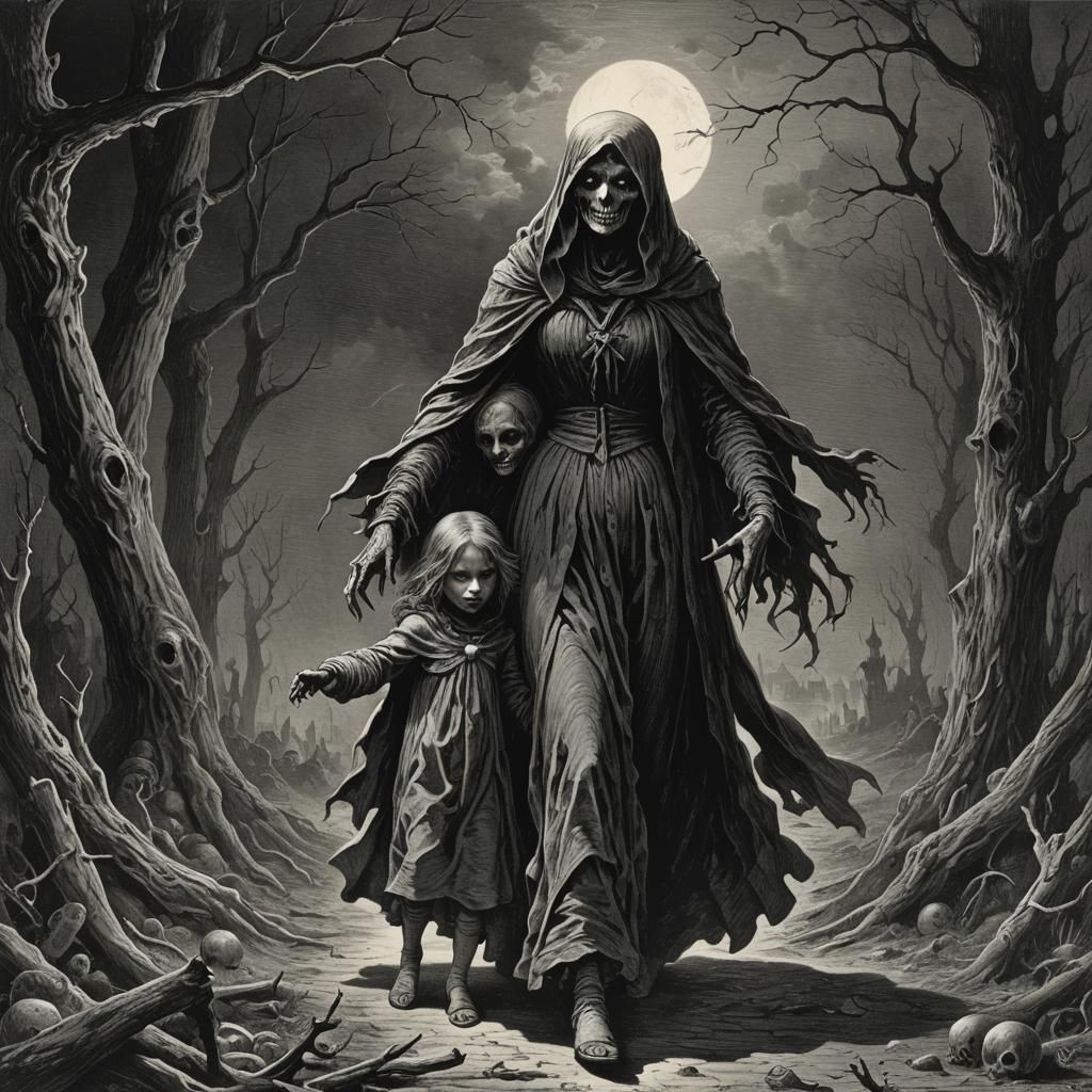 Nightmare Boogie Woman: A Horror Scene