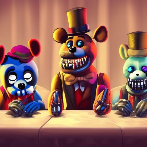 Hyperrealistic Five Nights at Freddy's Splash Art