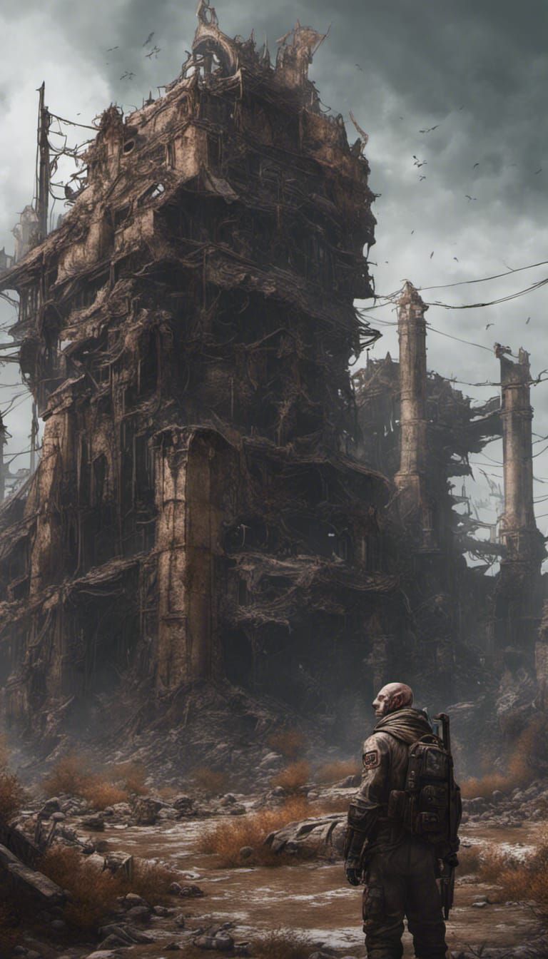 Dark Post-Apocalyptic World Ruined by Elder God