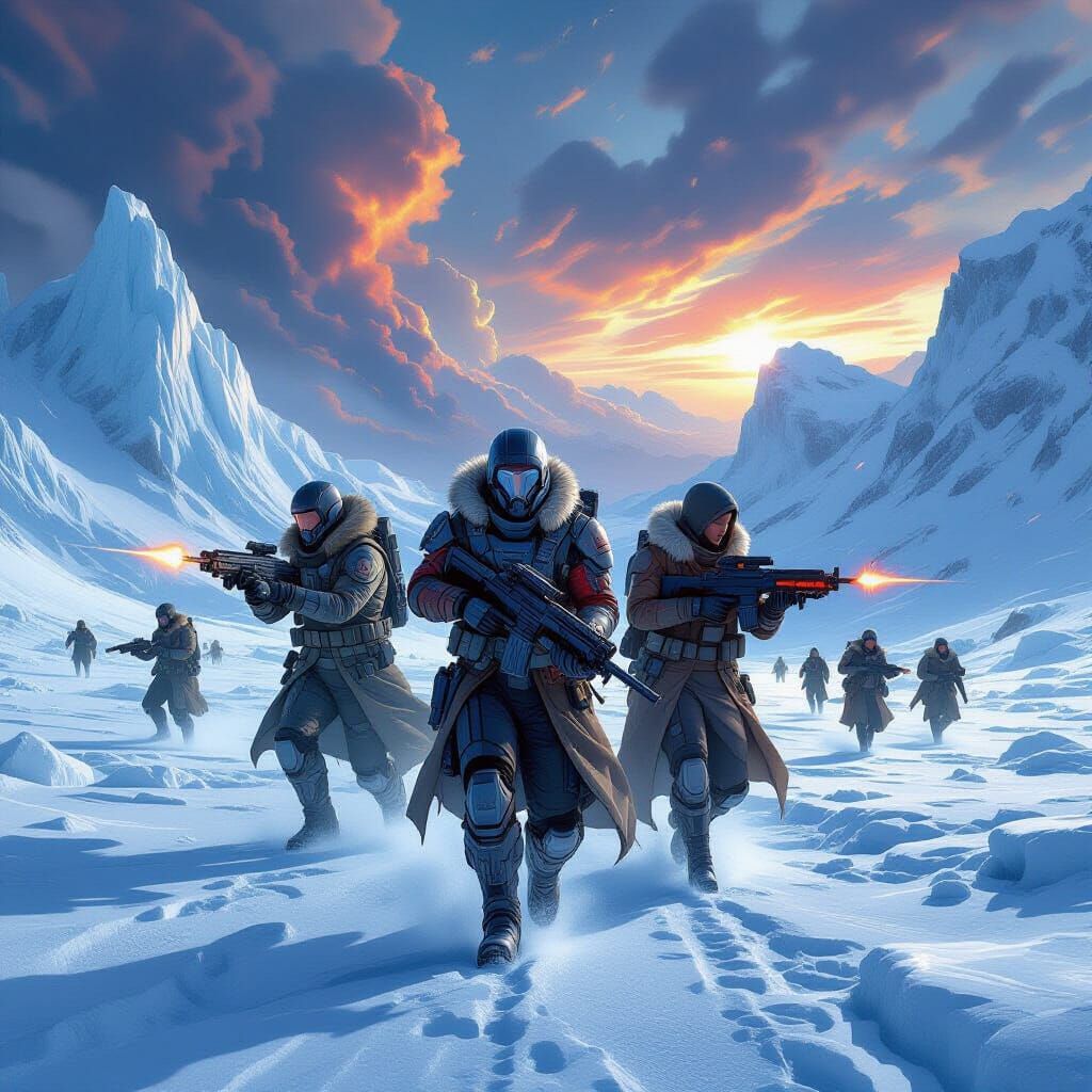 Epic Sci-Fi Battle on Titan: Cadets Rally Survivors