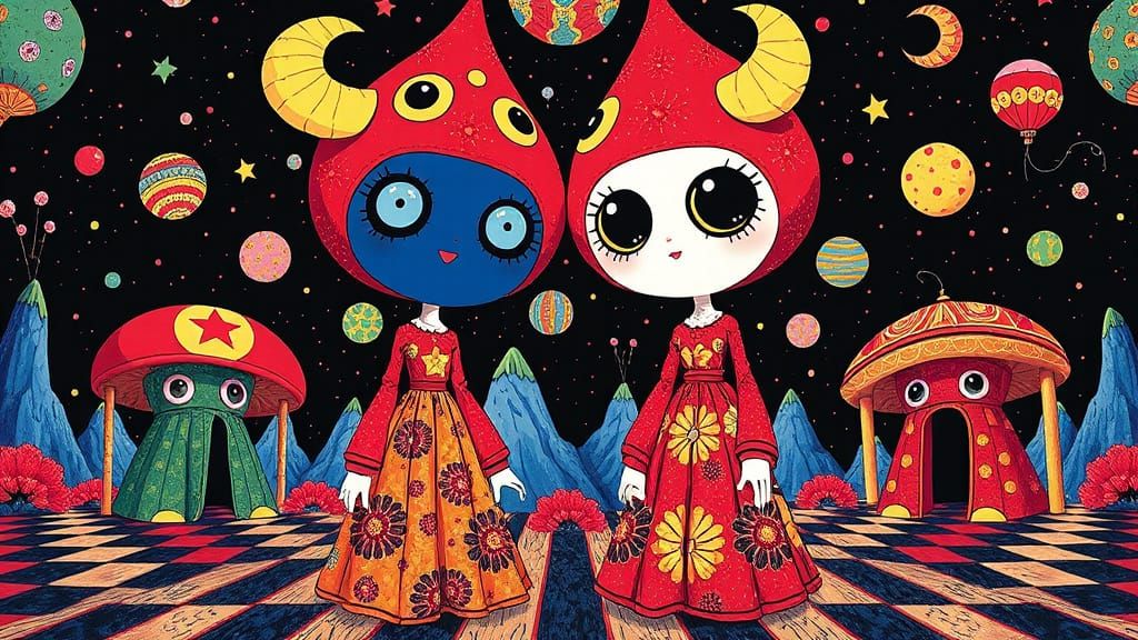 Twins in Ballgowns: A Retro Revival Inspired by Masters