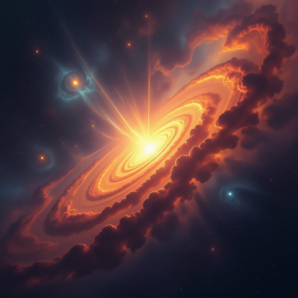 Big Bang Origin of Universe in Surrealist Style