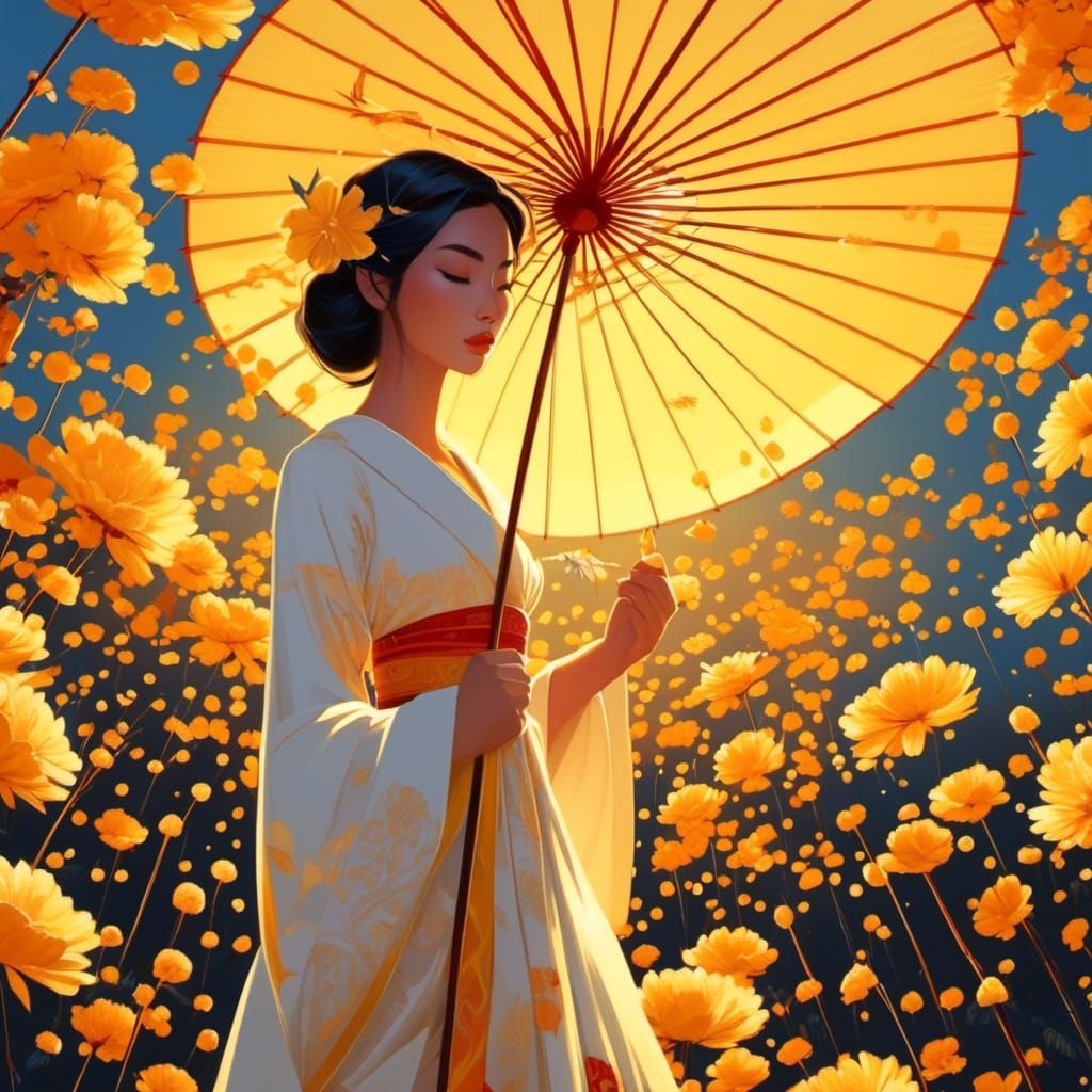 Dreamy Japina Winds Shred Parasol at Sunset