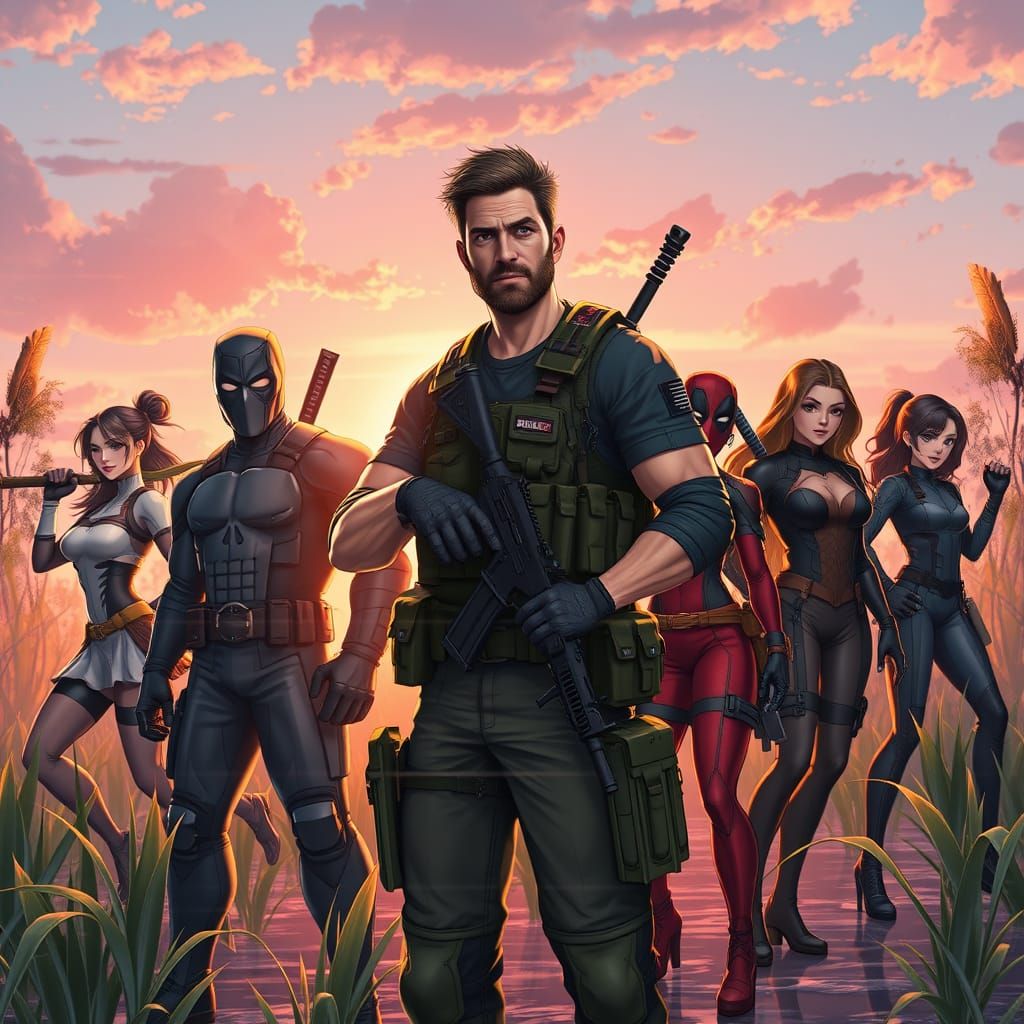 Green Beret John Krasinski Unites with Marvel Heroes in Vibr...