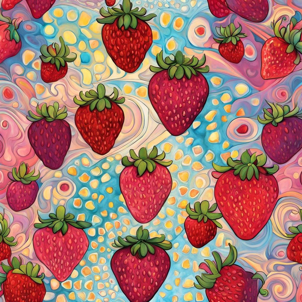 Vibrant Kaleidoscopic Abstract Art