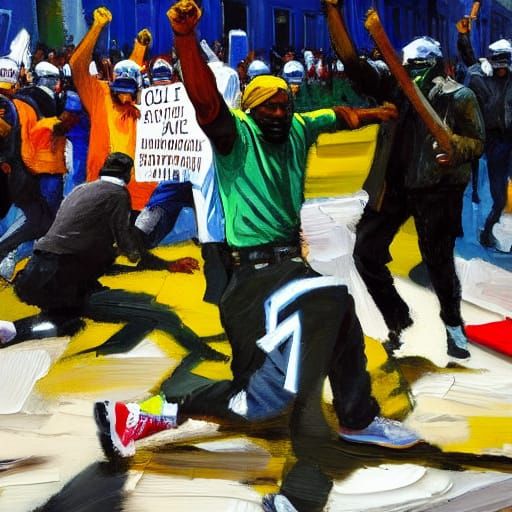 Protes against deliberate starvation of the innocents.