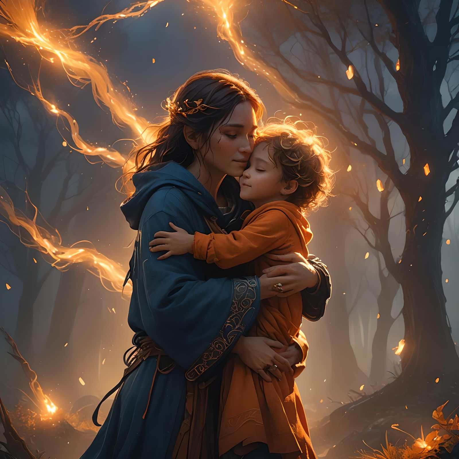 Warm Embrace Digital Matte Painting