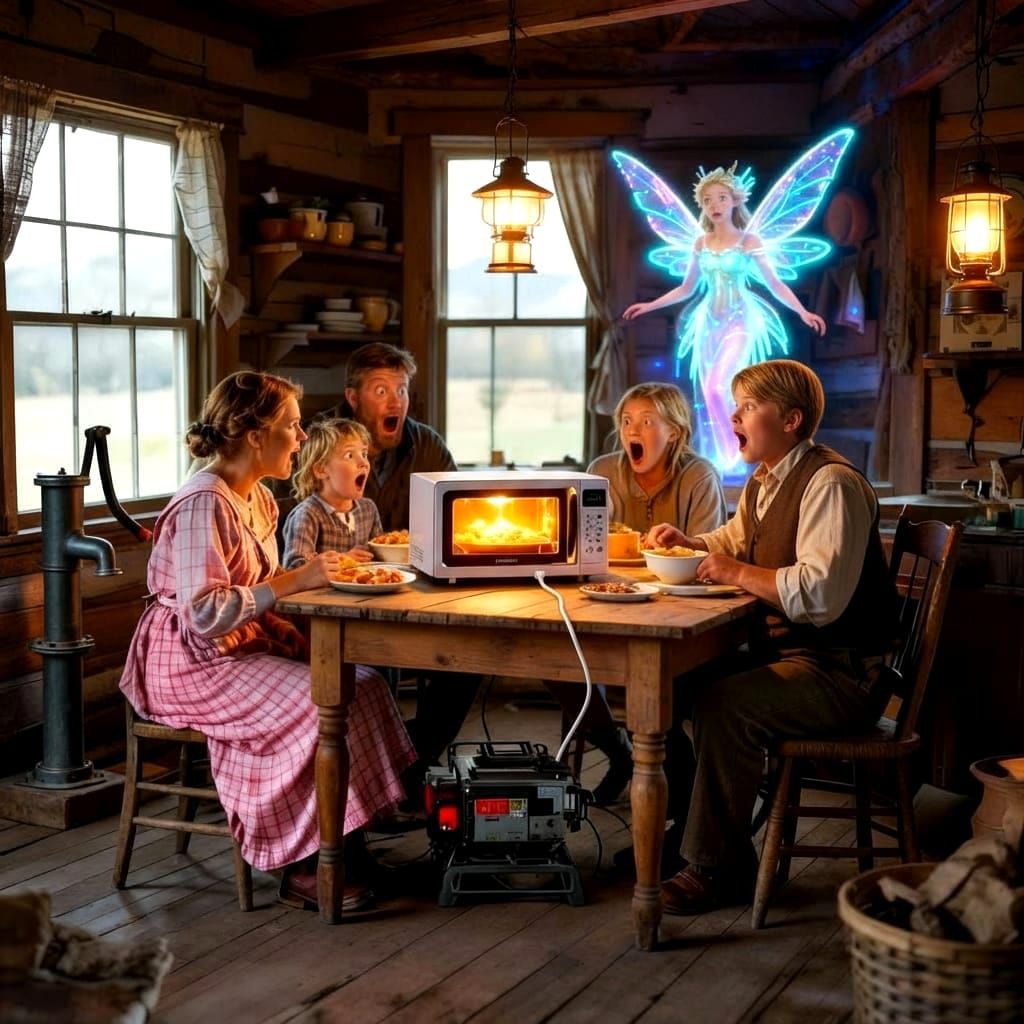 1903 Family Astonished by Magical Microwave, Fairy Mission