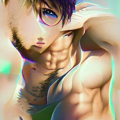 Anime Style Male Model Illustration